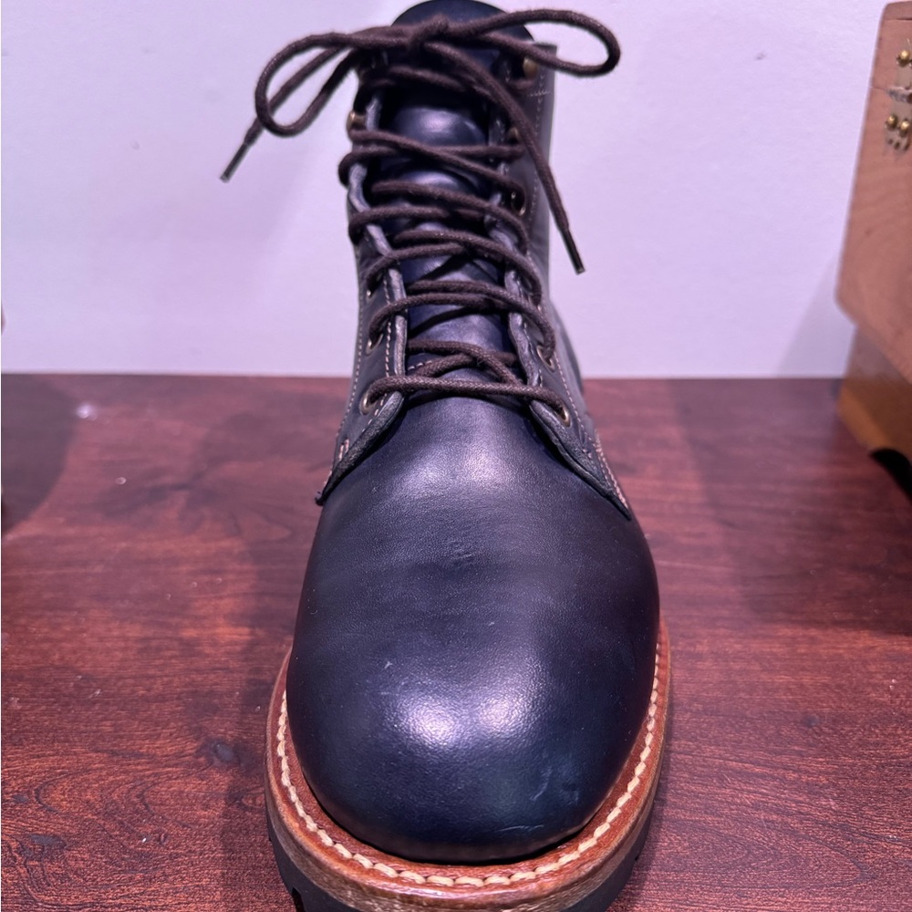 Truman Plain Toe 79 Last in Navy Horserump - Picture 3 of 15